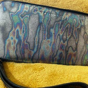 Women's Aimee Kesternberg Oil Slick Leather Bi-fold Wristlet